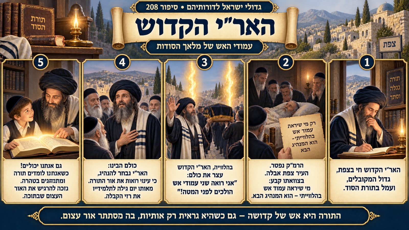 תמונת סיכום — אחרונים: האר"י הקדוש